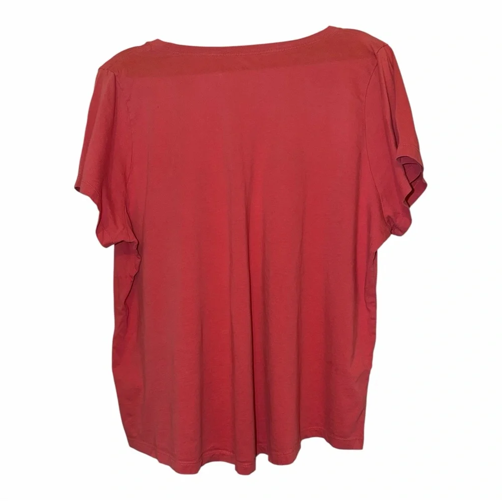 Nike The Nike Tee in Coral Pink with White Logo - Picture 3 of 7
